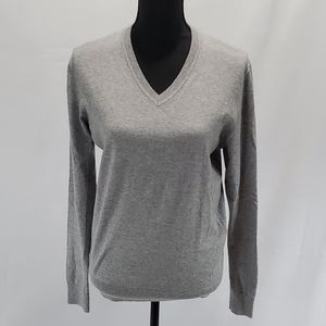 NWT Zara Man Basic Grey Cotton Cashmere Sweater